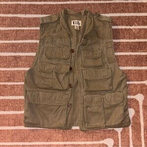 Men's Olive Utility Vest